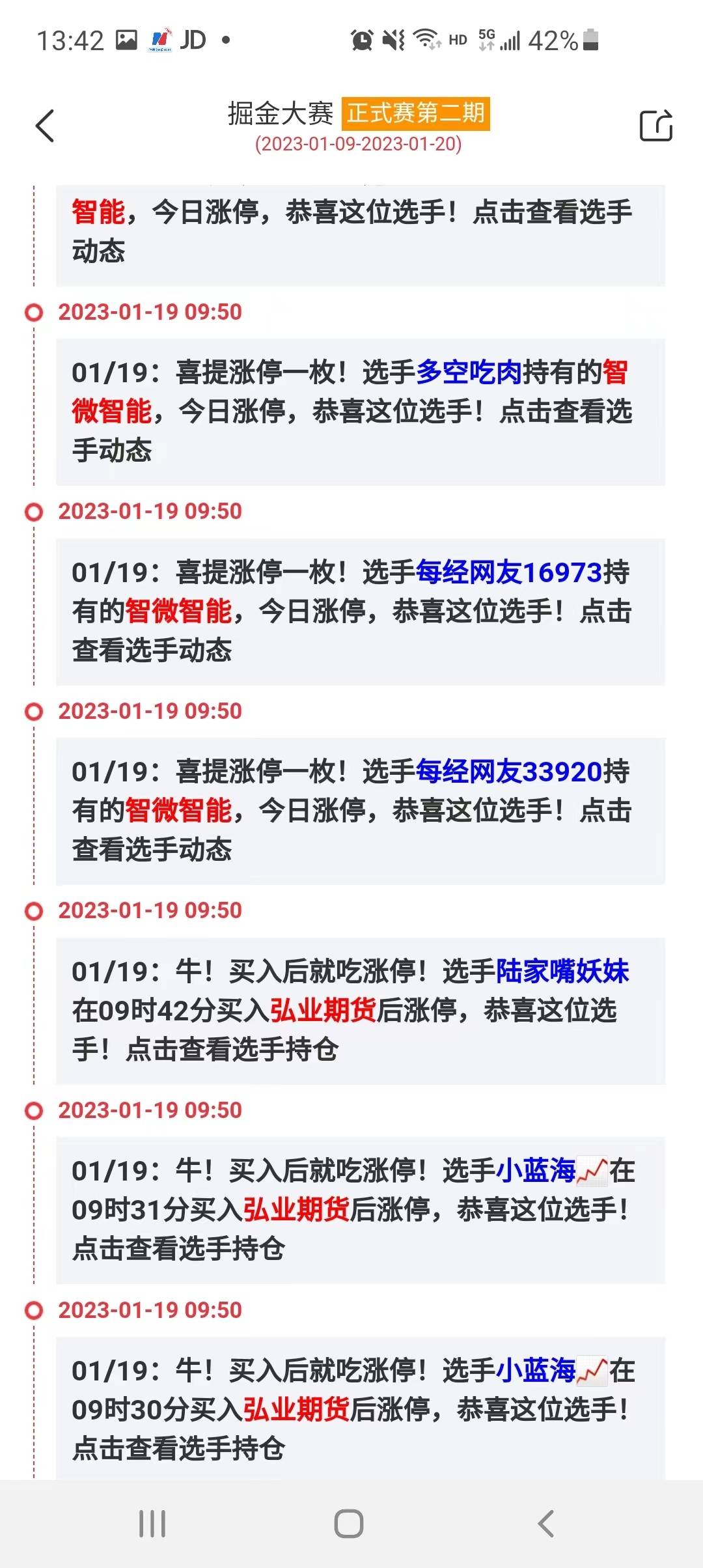 厉害了！弘业期货5连板<strong></p>
<p>期货首页</strong>，多位选手“吃肉”！这位选手买股胜率达100%！