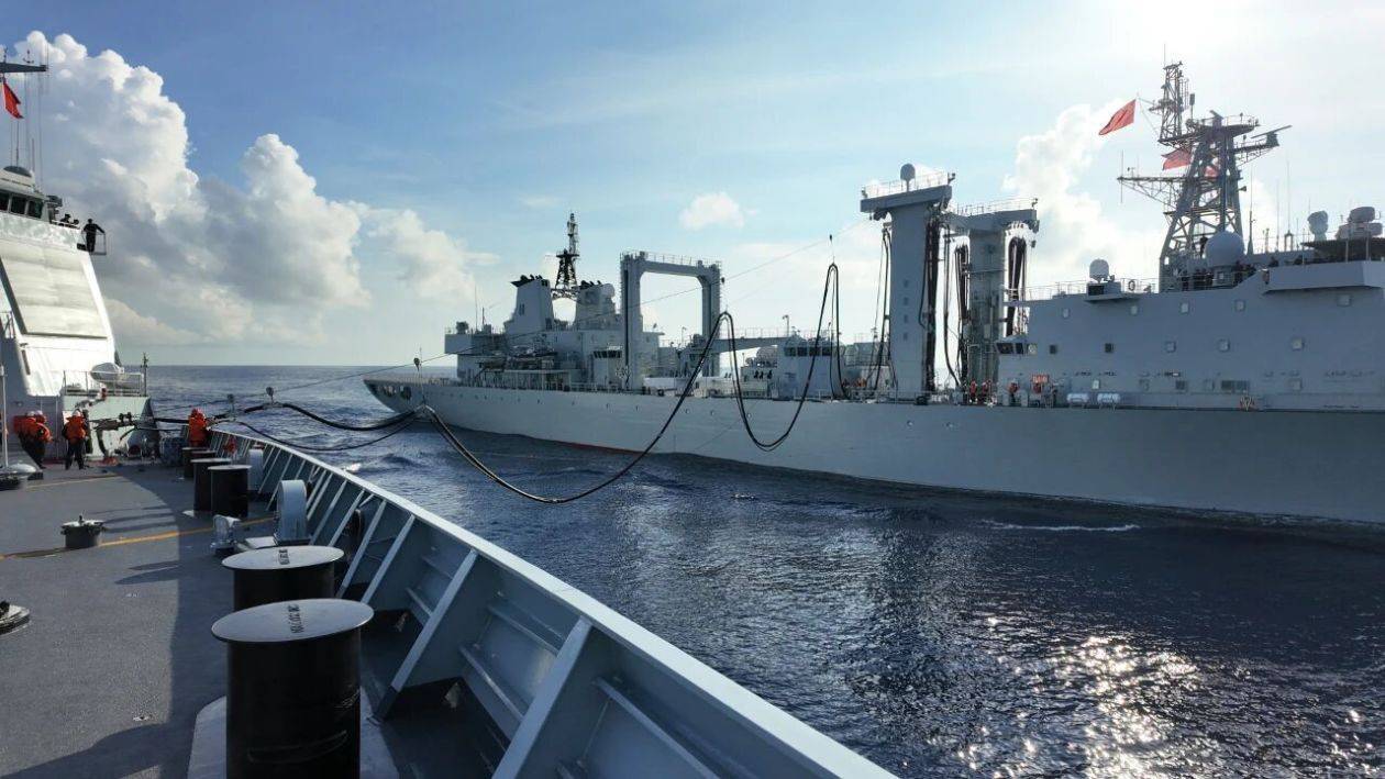 首次海上补给<strong></p>
<p>虚拟币新币</strong>，成功！海军唐山舰、大庆舰、太湖舰奔赴亚丁湾