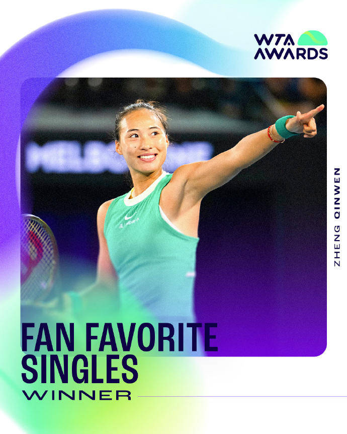 蝉联人气女王<strong></p>
<p>小蚁虚拟币</strong>！郑钦文再次当选WTA最受欢迎单打球员