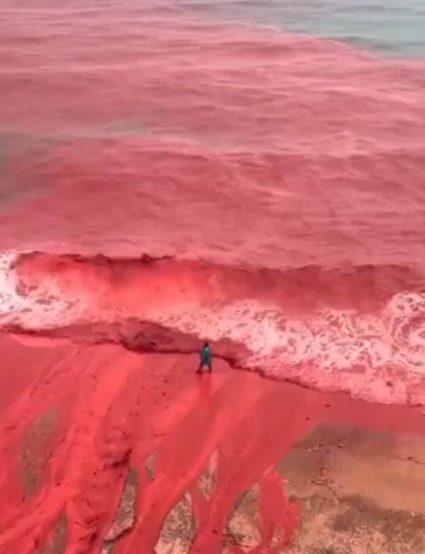 罕见！伊朗霍尔木兹岛遭遇强降雨<strong></p>
<p>虚拟币比特股</strong>，部分海域变成“血色海洋”