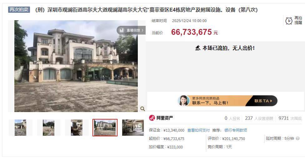 估值2亿元别墅6673万元起拍没人要<strong></p>
<p>虚拟币整顿</strong>，该别墅系“中科创系”案件涉案资产